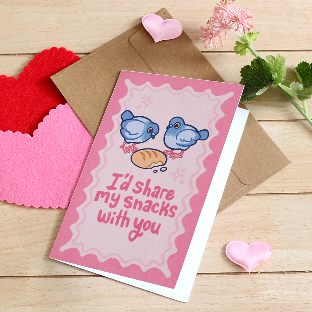 I'd Share My Snacks With You Greeting Card
