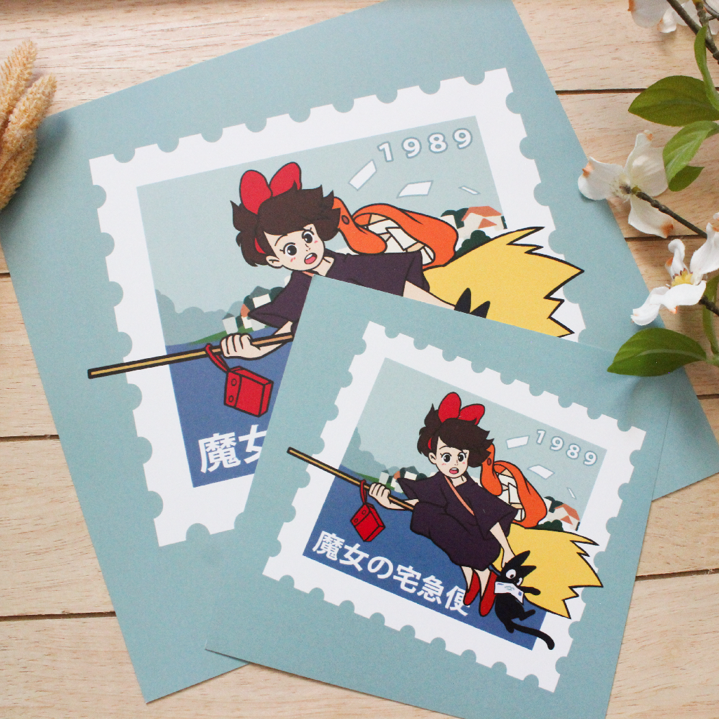Kiki Stamp Print
