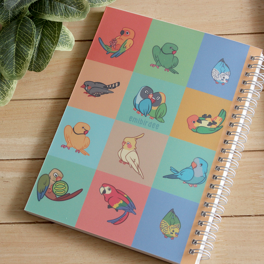 Bird Squares Reusable Sticker Book