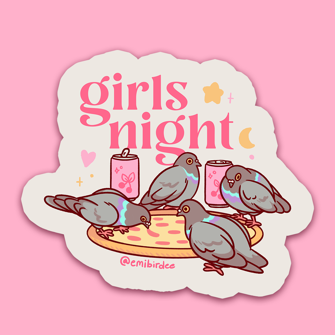 Girls Night Vinyl Sticker