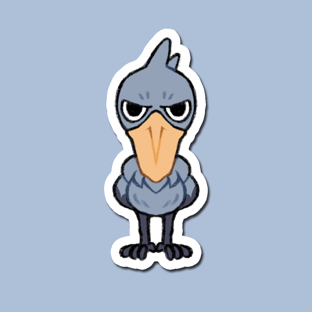 Shoebill Vinyl Sticker