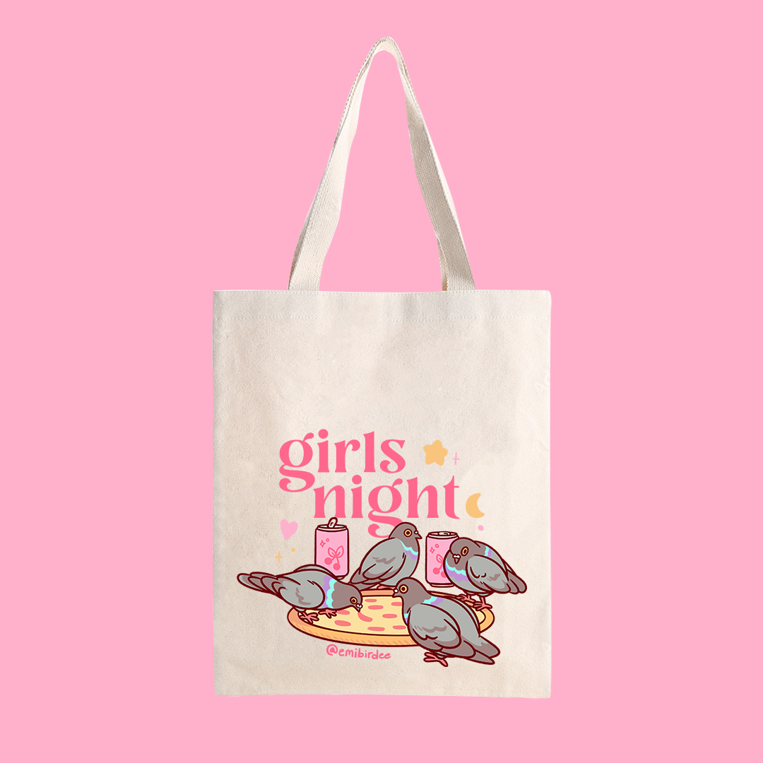 Girls Night Canvas Tote Bag