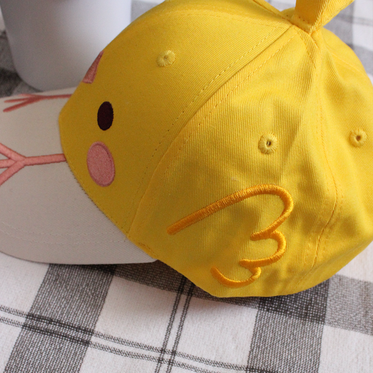 Yellow Floofy Bird Cap