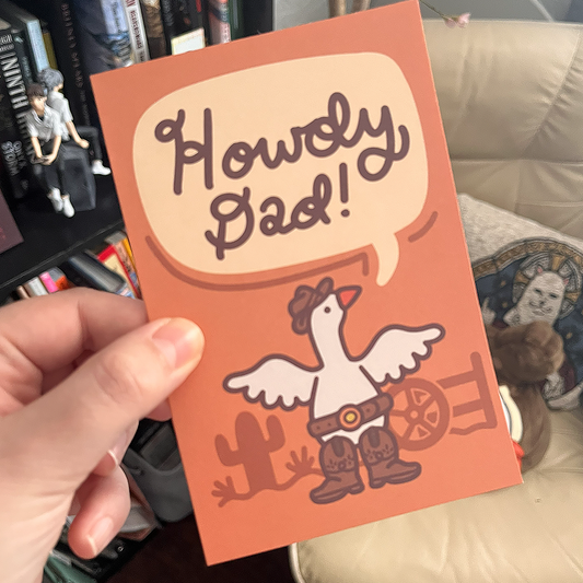 Howdy Dad Greeting Card