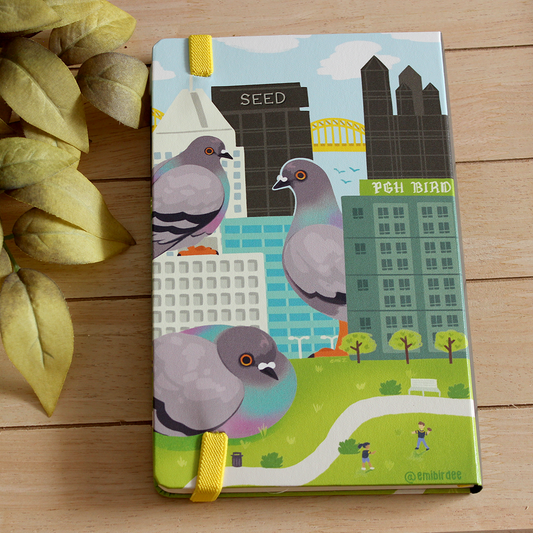 Pittsburgh Pigeon Dotted Notebook