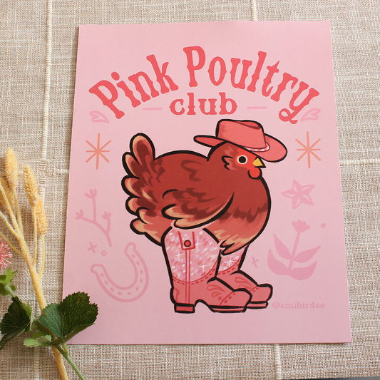 Pink Poultry Club Print