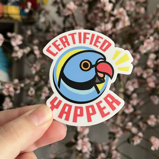 Certified Yapper Vinyl Sticker