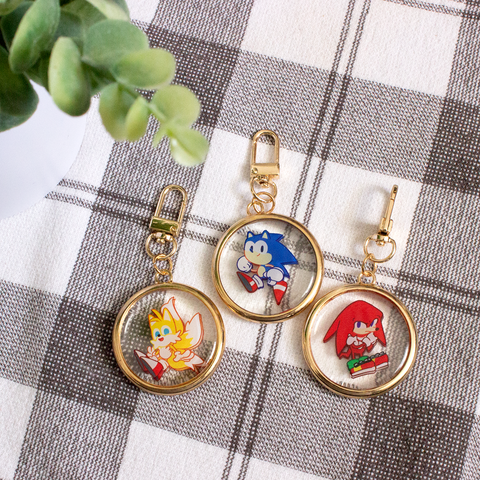Sonic Ring Keychains