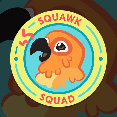 Squawk Squad Vinyl Sticker